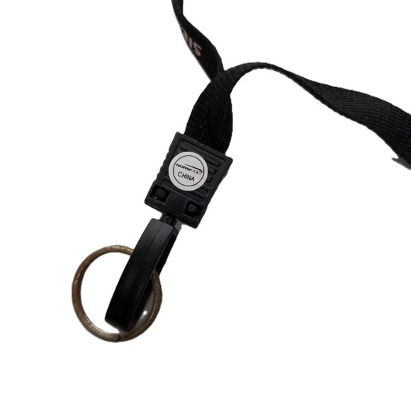 Siemens Branded Lanyards Lot of 6 Black Promotional ID Badge Keychain - Picture 6 of 7